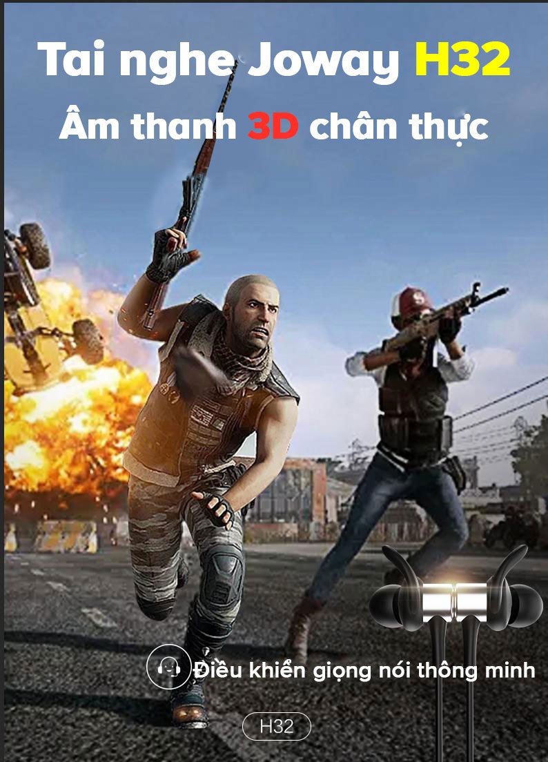 Tai Nghe Bluetooth Bluetooth Âm Thanh Vòm 3D Joway H32 - Hàng Nhập Khẩu