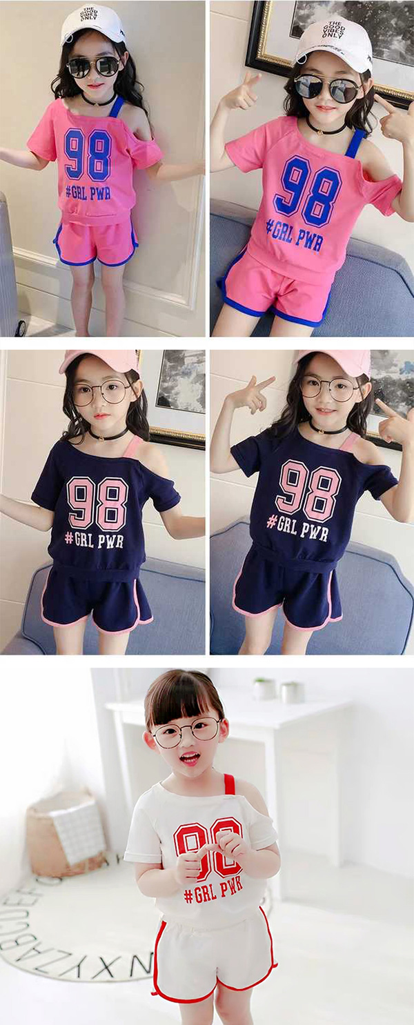 Bộ Đồ Ngắn Bé Gái 98 Khoét Tay Bonchop BBG-90102669