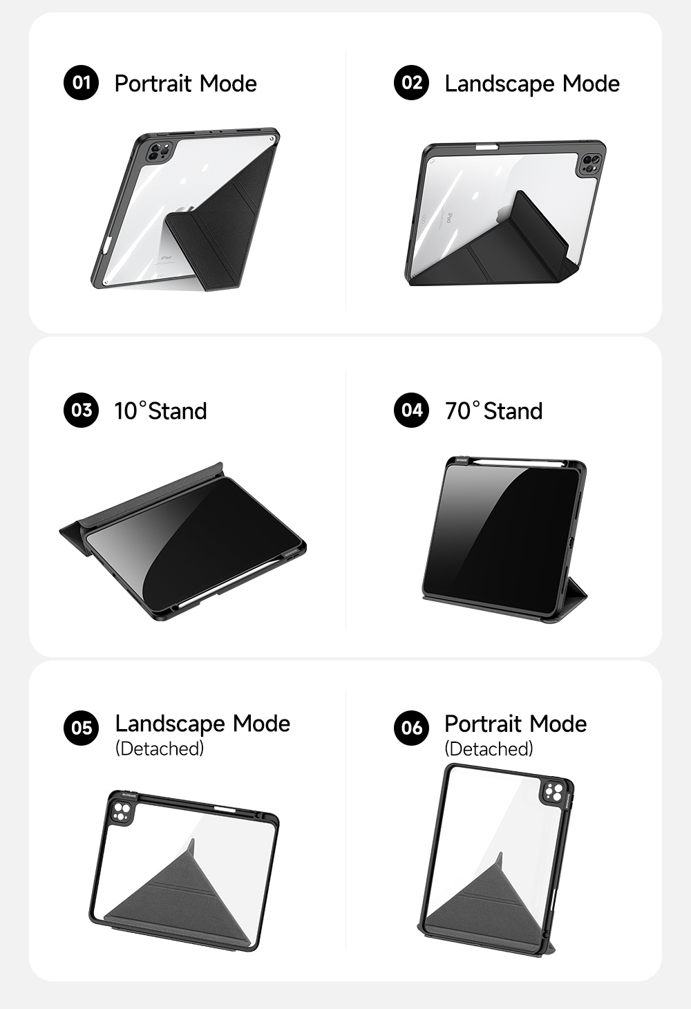 Bao Da Dành Cho iPad Pro 11 inch 2018/ 2020/ 2021/ 2022 Dux Ducis Magi Series Có Khe Cắm Bút, Tự Động Tắt Mở - Hàng Chính Hãng