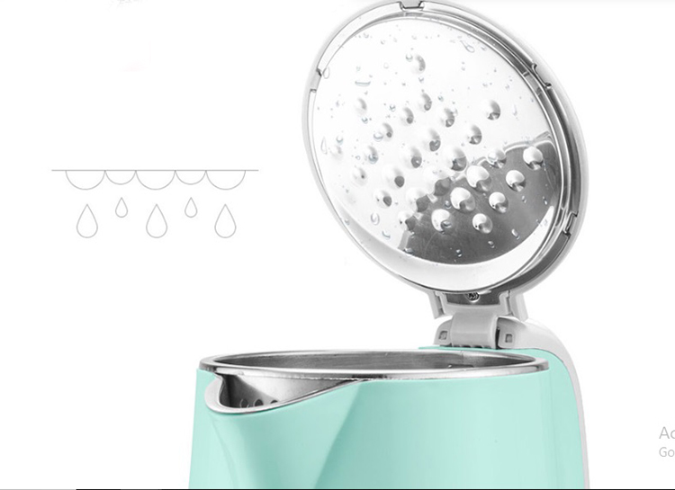 Chigo (CHIGO) electric kettle 304 stainless steel 1.8L double anti-scalding kettle ZD-D1801 electric kettle gray