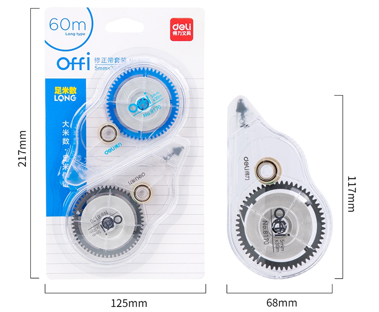 Vỉ 2 Băng Xóa Deli 8170