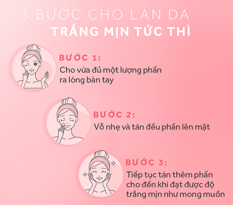 Combo 3 Phấn Phủ Nâng Tông Pond's White Beauty 40g