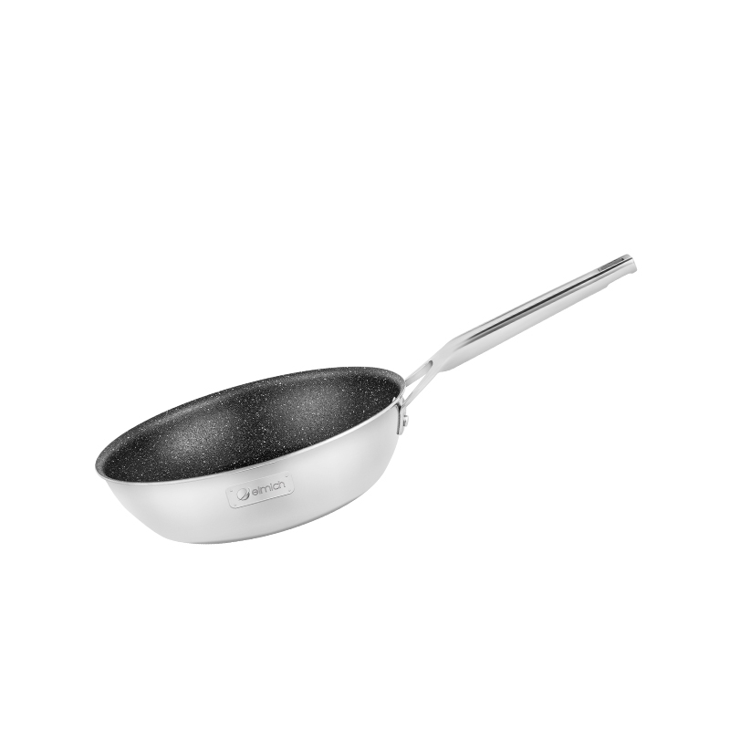 Chảo Chống Dính Inox Liền Khối Elmich Trimax Cz El - 3836 Size 24Cm