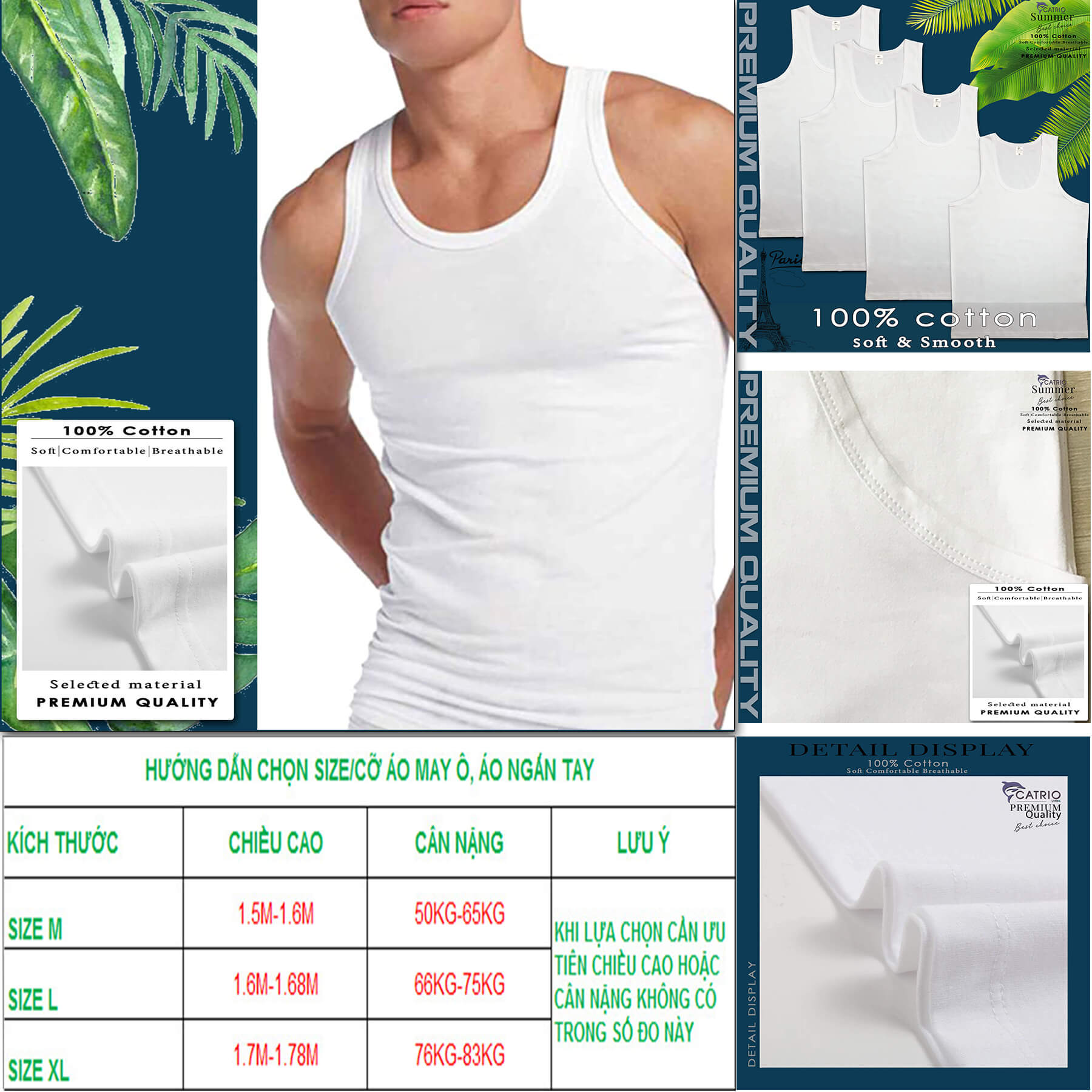 ÁO BA LỖ NAM là áo may ô nam từ 40_83kg vải 100% cotton thiết kế 3 lỗ thoáng mát lót trong áo sơ mi