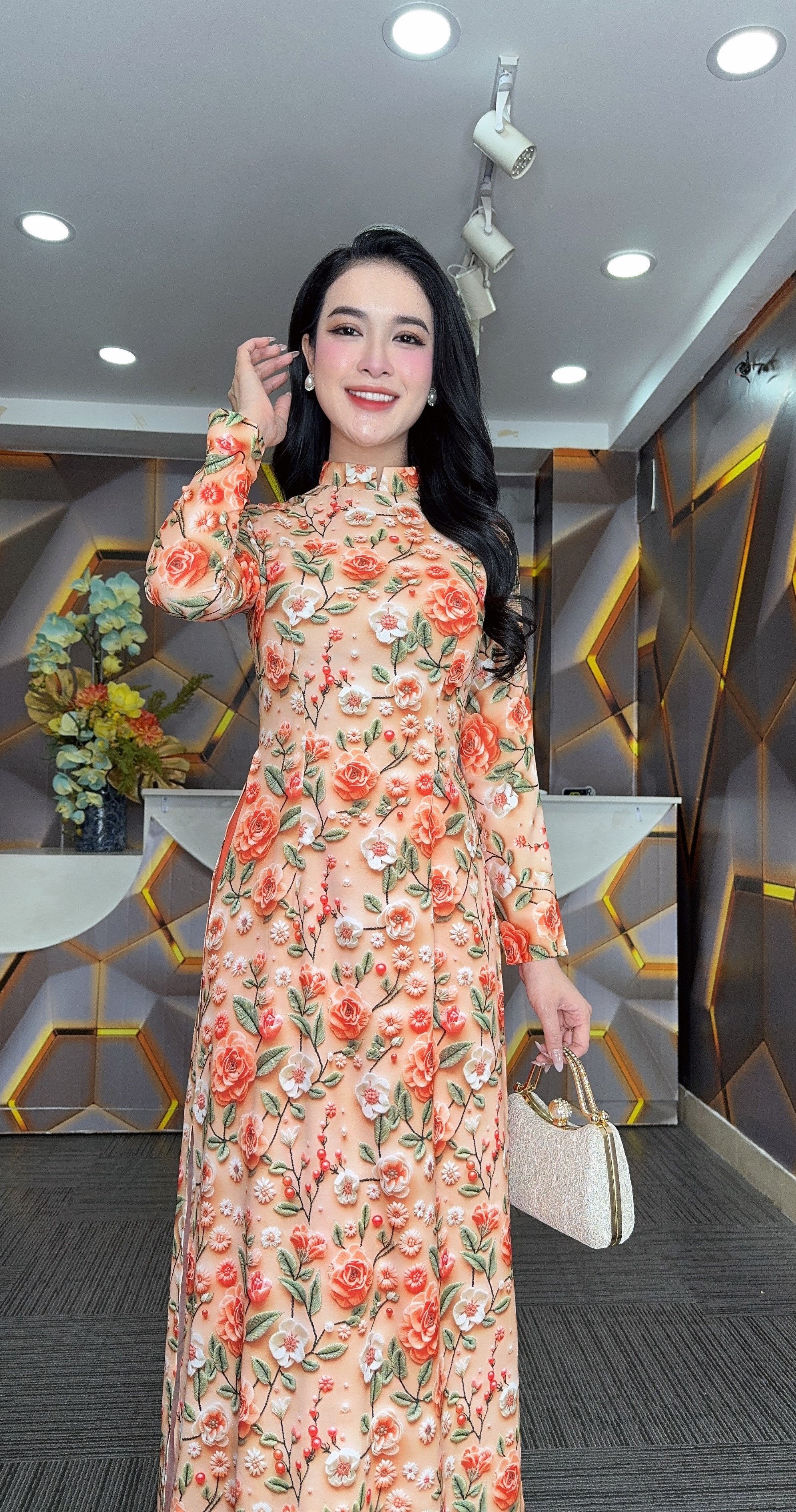 Set áo dài - S1860- Thương hiệu Zonbig