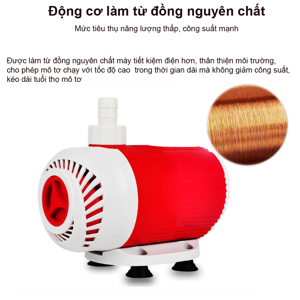 Máy bơm nước bể cá cảnh BAOYU BY102 BY103 30W BY104 40W BY105 50W cao cấp, siêu bền, tiết kiệm điện. Bảo hành uy tín