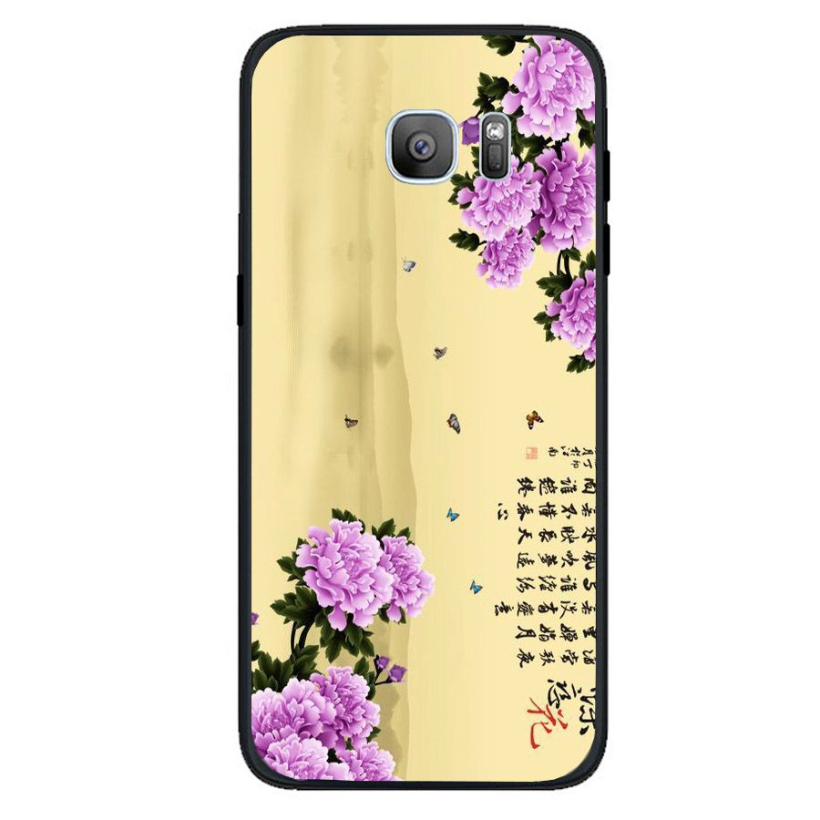 Ốp điện thoại dành cho máy Samsung Galaxy S6 - mẫu đơn MS MAUDON054