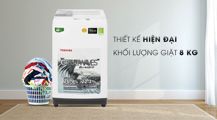 Máy Giặt Cửa Trên Toshiba AW-K900DV-WW (8kg) - Hàng Chính Hãng - Chỉ Giao tại HCM