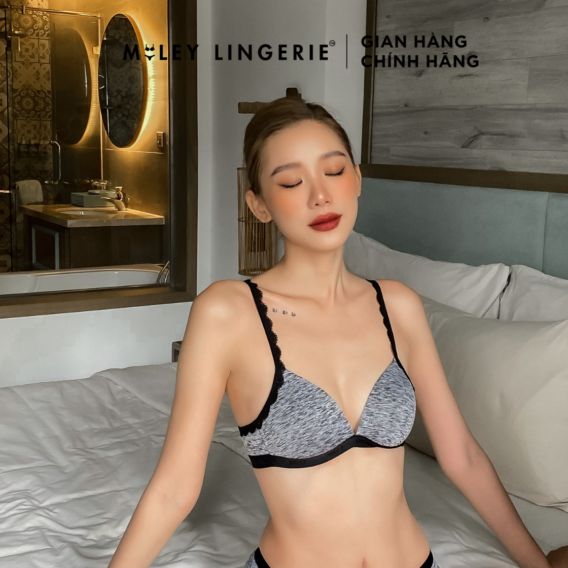 Áo ngực sớ gỗ Mysterious Black Miley Lingerie BRW1110
