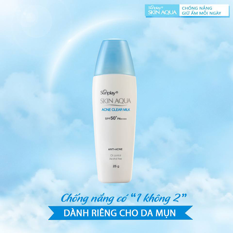 Sữa Chống Nắng Dưỡng Da Ngừa Mụn Sunplay Skin Aqua Acne Clear SPF 50+ PA++++ (25g)