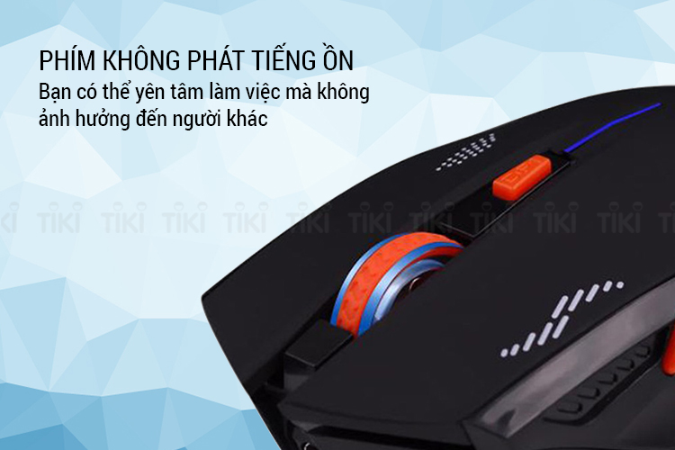 Chuột Chơi Game Không Dây Azzor Eagle 2400DPI 6 Phím - Hàng Nhập Khẩu