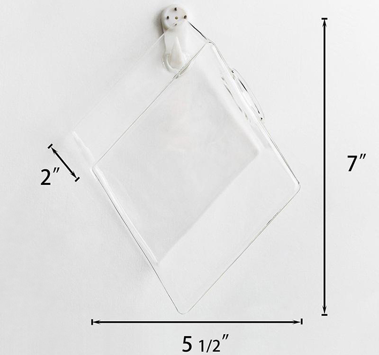 Creative Wall-Hanging Glass Vase for Hydroponic Plants Home Office Decoration Gift