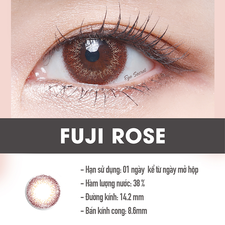 Cặp Kính Áp Tròng Dùng 1 Ngày Eye Secret KM1N - Fuji Rose