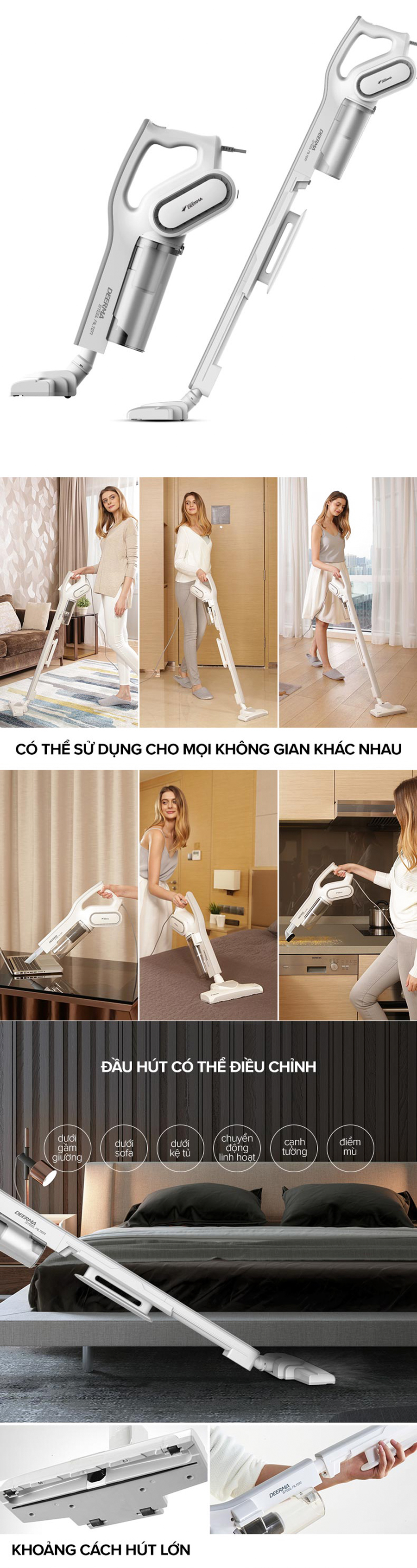 Máy Hút Bụi Cầm Tay Xiaomi Deerma-Deerma Vacuum Cleaner DX700 - Hàng Chính Hãng