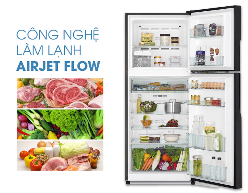 Tủ Lạnh Inverter Hitachi R-FG510PGV8-GBK (406L) - Hàng Chính Hãng