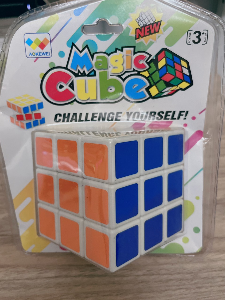 ĐỒ CHƠI THÔNG MÌNH KHỐI RUBIK MAGIC CUBE 3X3 KÍCH THƯỚC 7CM VỪA TAY QUAY MƯỢT ẢNH CHỤP VIDEO THỰC TẾ 2