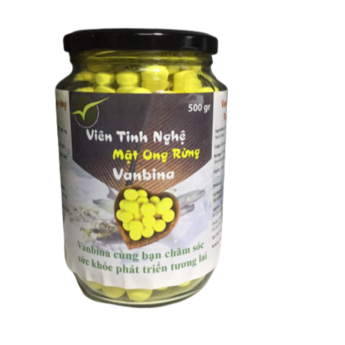 Viên Tinh Nghệ Mật Ong Rừng Vanbina - 500gr ( Nghệ Núi Gia Lai , Mật Ong Rừng Tây Nguyên Sản Xuất Theo Tiêu chuẩn Xuất Khẩu Châu Âu ) 1