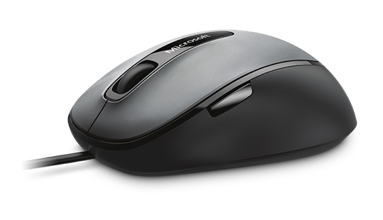 Microsoft (Microsoft) comfortable blue shadow mouse 4500 gray black