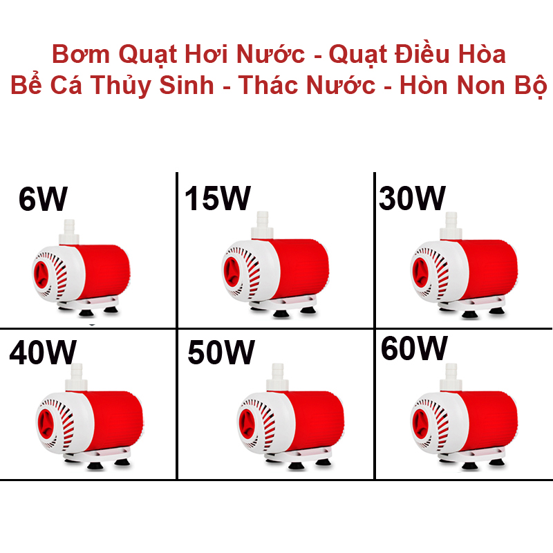 Máy bơm chìm bể cá BY hút cặn đáy bơm hồ koi, quạt điều hòa BAOYU BY102 BY103 30W BY104 40W BY105 50W cao cấp
