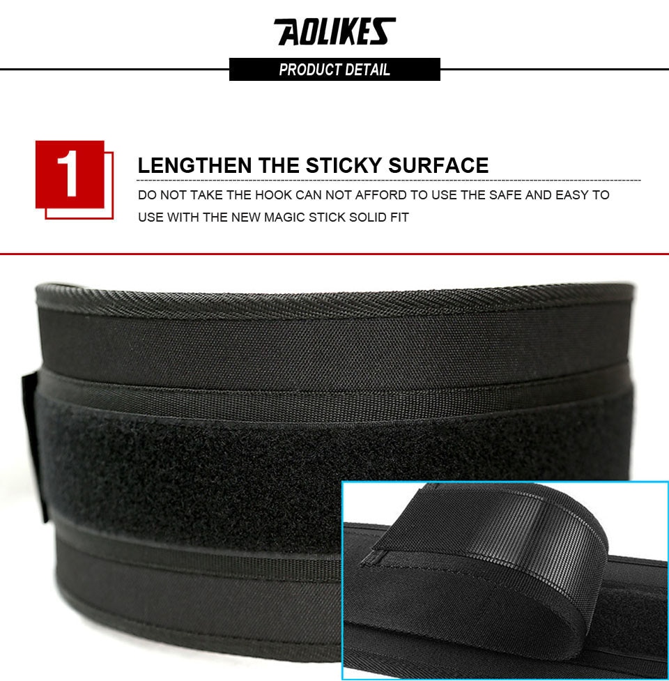 Combo đai lưng mềm và đai quấn cổ tay tập gym cao cấp Aolikes YE-1698-1538