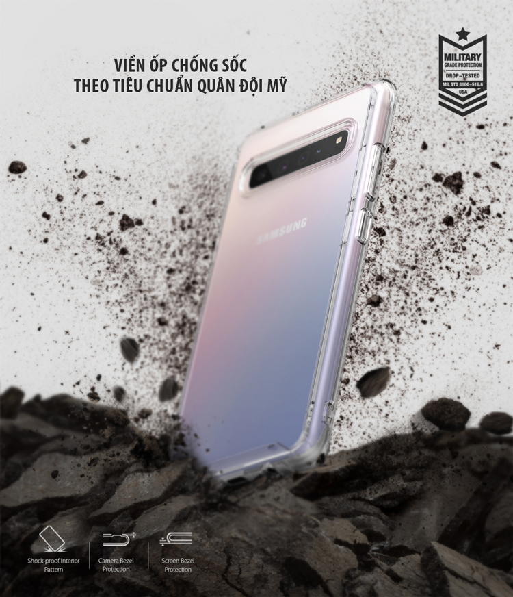 Ốp lưng Samsung Galaxy S10 5G RINGKE Fusion