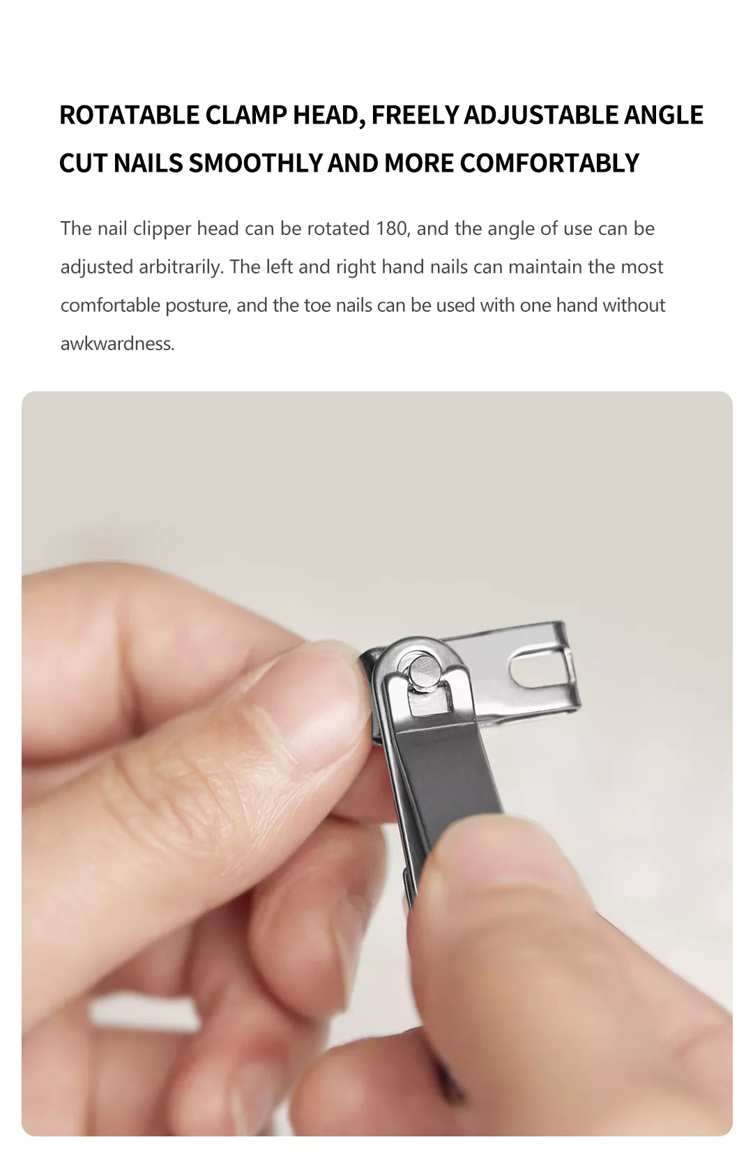 Bộ bấm móng tay 4 món chống văng Xiaomi Huohou HU0210 Bộ dụng cụ cắt móng tay 4 trong 1