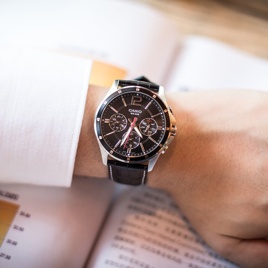 Đồng hồ nam dây da Casio Standard chính hãng MTP-1374L-1AVDF (43mm) - Đồng  hồ thời trang, casual nam | Zalora.vn