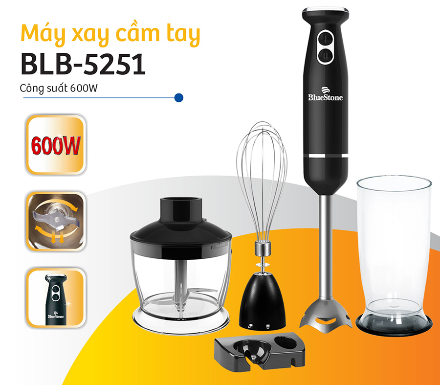 Máy Xay Sinh Tố Cầm Tay Bluestone BLB-5251 (600W)