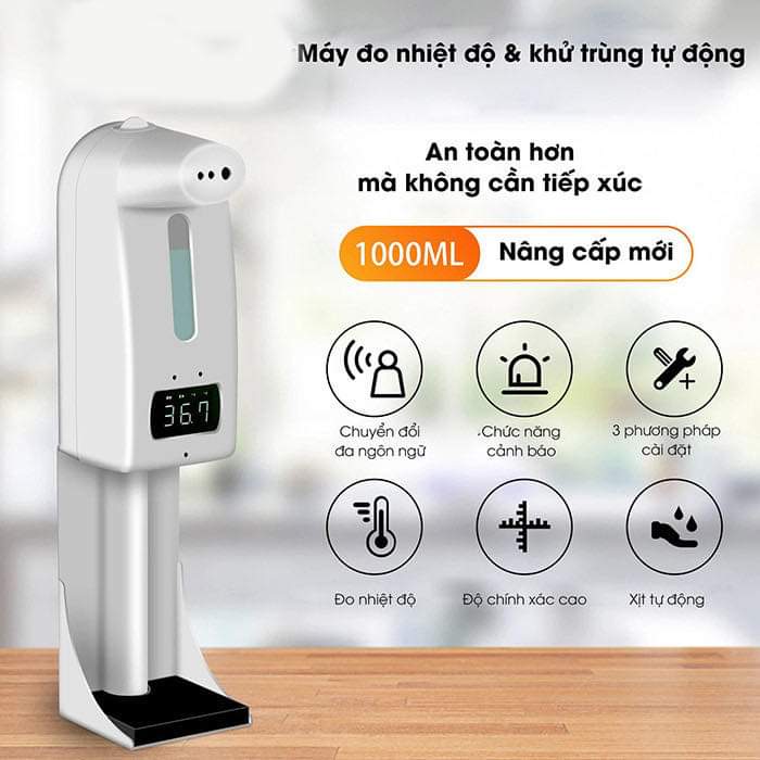 Máy đo nhiệt độ tự động, kết hợp phun xịt khử khuẩn thông minh [TIẾNG VIỆT] - Togi10 - HÀNG CHÍNH HÃNG 1