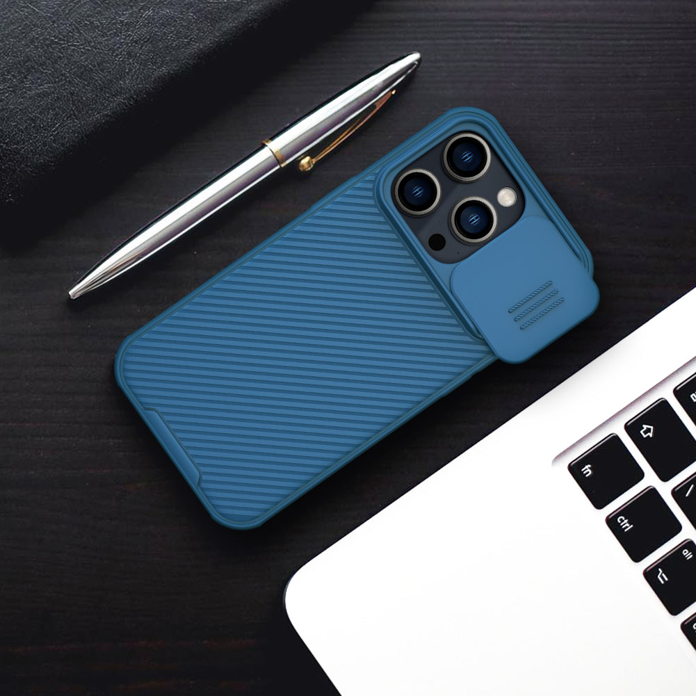 Ốp Lưng Bảo Vệ Camera Dành Cho iPhone 14 Pro Max / 14 Pro / 14 Plus/ 14 Chính Hãng Nillkin CamShield Có Nắp Trượt Camera, Chống Sốc, Chống Trượt, Chống Vân Tay, Tản Nhiệt - Hàng Chính Hãng