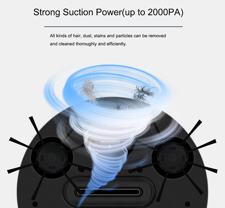 Household Rechargeable Smart Vacuum Cleaner Movable Floor Sweeper Cleaning Tool Intelligent Automatic Sweeping Robot