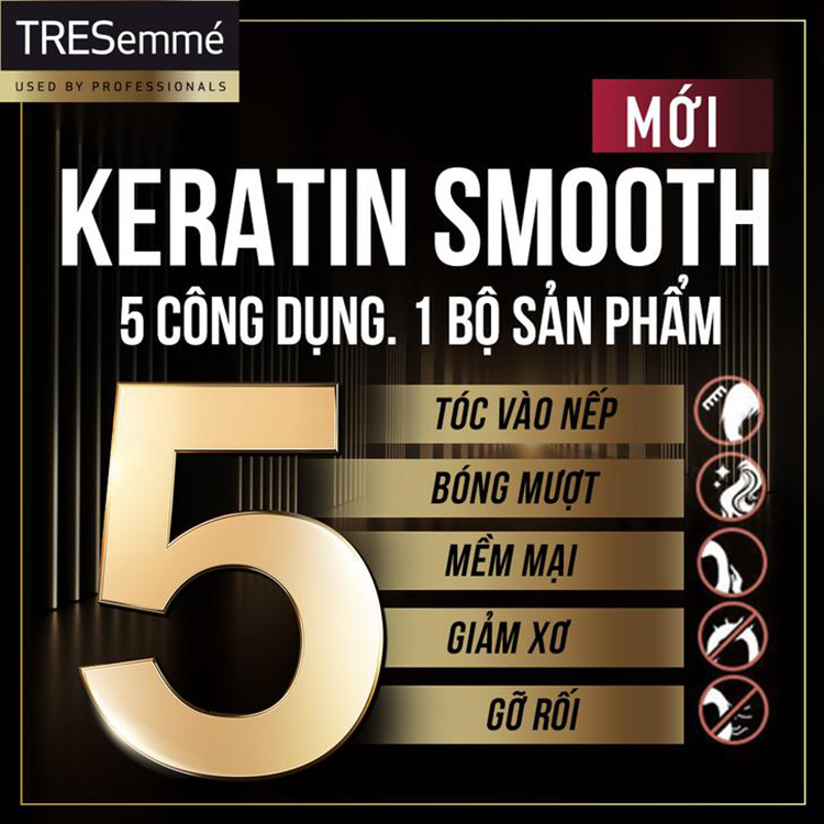 Serum Dưỡng Tóc Vào Nếp Bóng Mượt Tresemme Keratin Smooth (97ml)