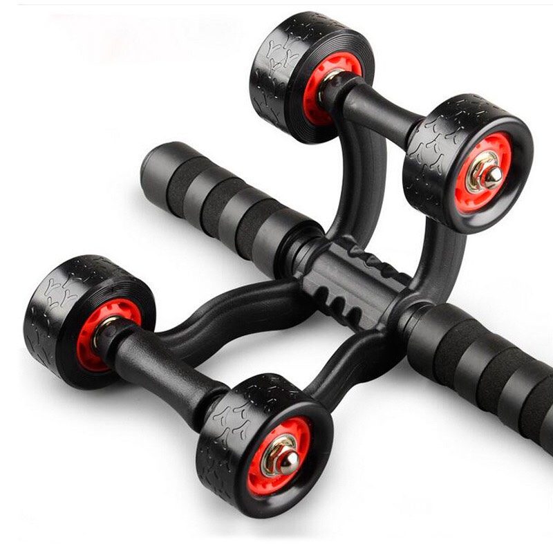 Con Lăn Tập Bụng 4 Bánh + Đệm Lót