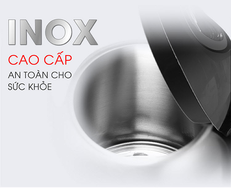Ấm siêu tốc inox SATO ST688 1.8L Ấm siêu tốc inox SATO ST688 1.8L