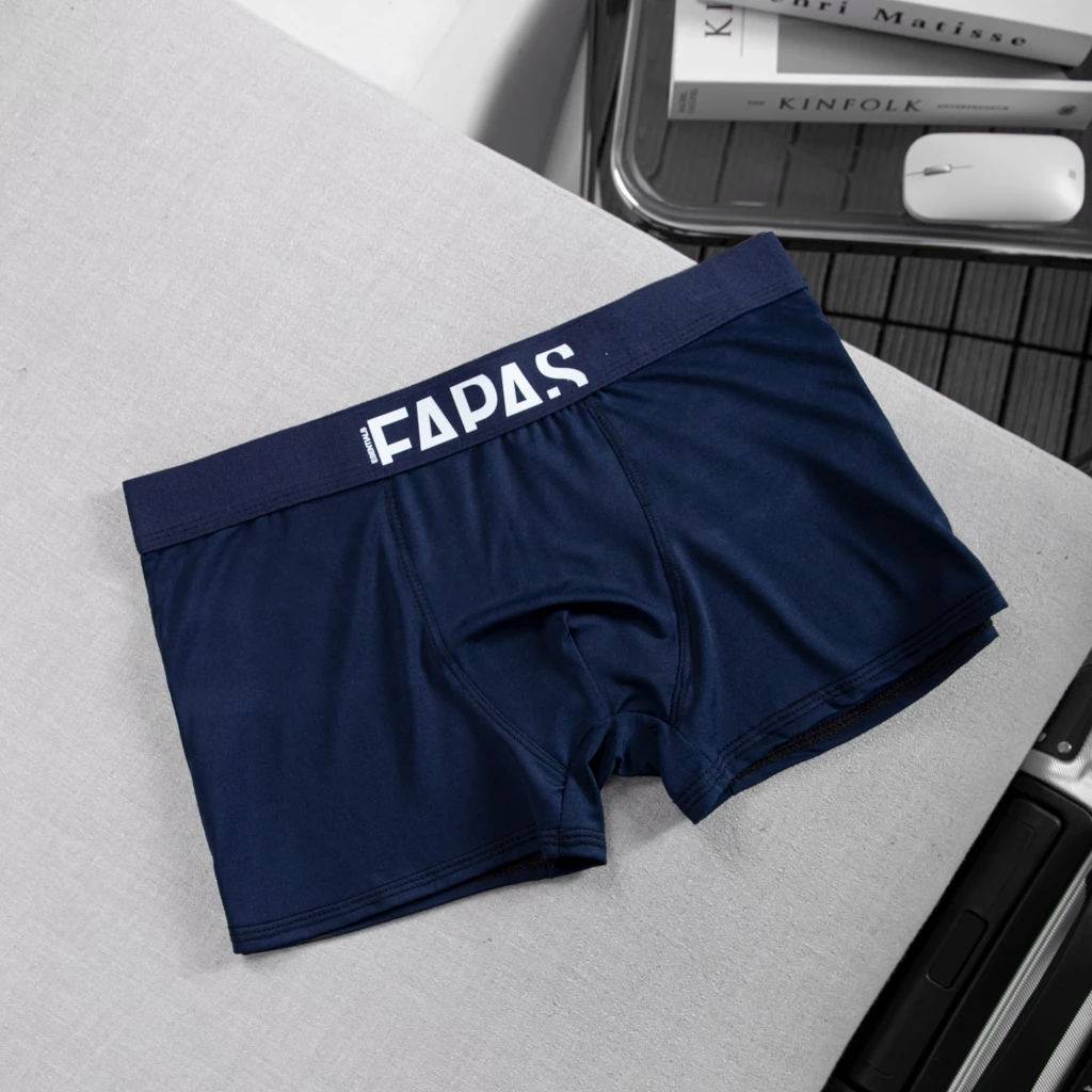 Quần lót nam, quần boxer nam họa tiết in chữ chất thun lạnh mềm mịn siêu mát thấm hút mồ hôi - Fapfas 2.0