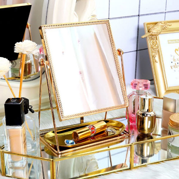 Gương trang điểm để bàn Golden