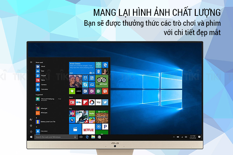 PC ASUS Vivo AiO V222UAK-BA025T Core i3-8130U/4GB/1TB/ 21.5 FHD/Win10 - Hàng Chính Hãng