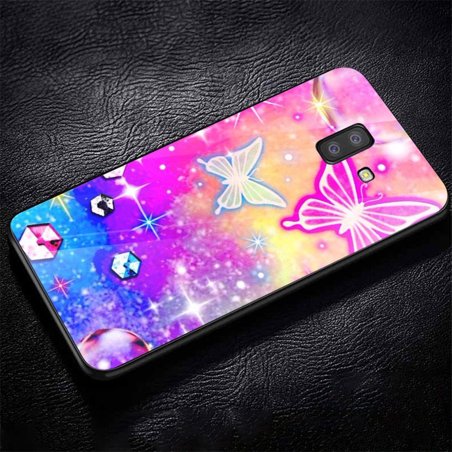 Ốp kính cường lực cho điện thoại Samsung Galaxy J4 - J6 - J6 PLUS - J6 PRIME - J8 - bướm đẹp MS ANH058