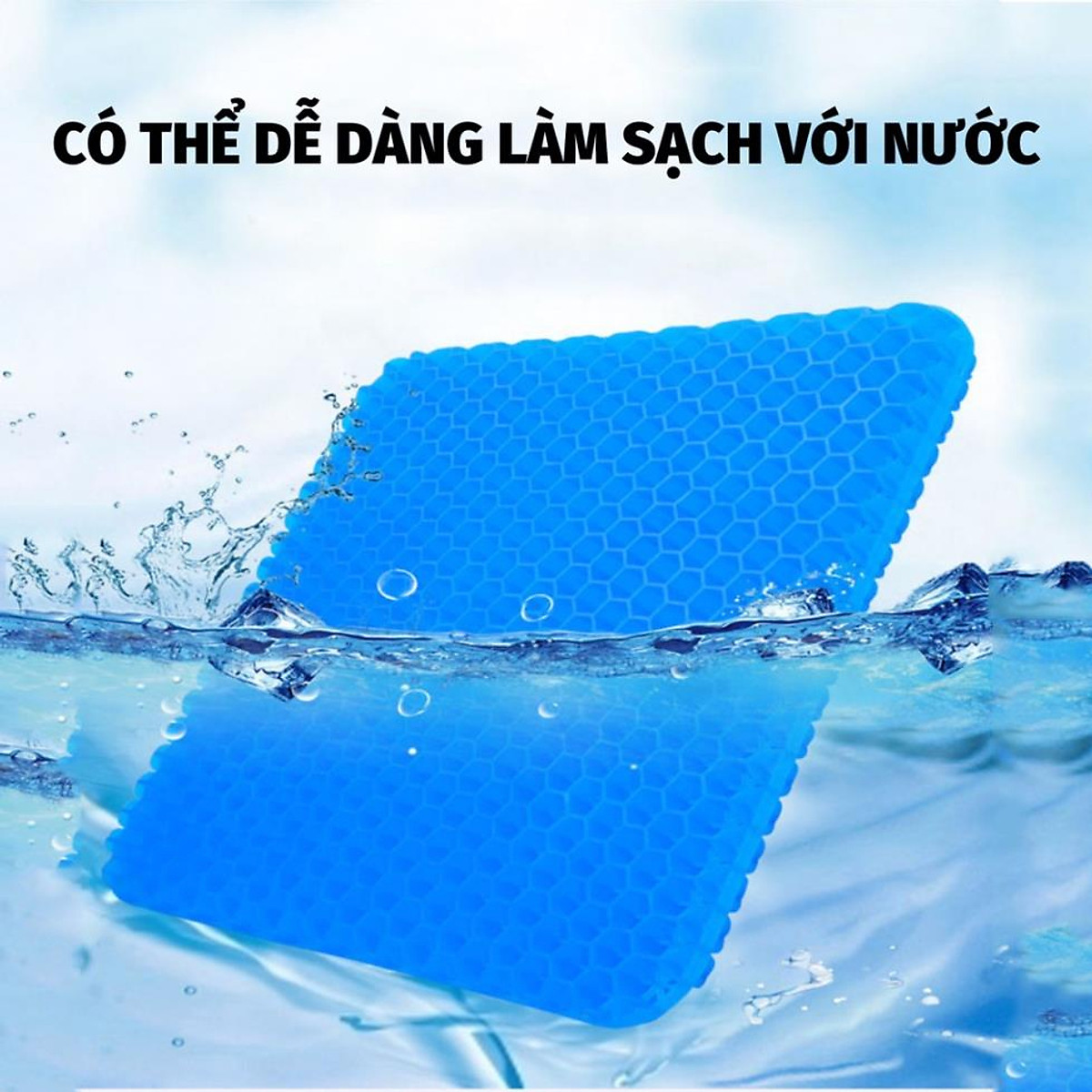 Đệm ngồi 3D Silicon 2 lớp cao cấp thoáng khí chống đau mỏi, Đệm ...