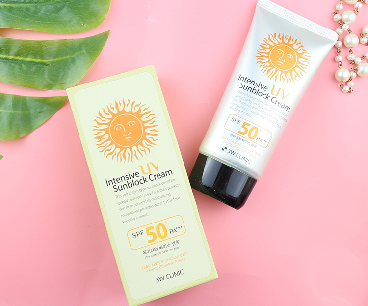 Kem chống nắng 3W Clinic UV Sunblock Cream SPF 50+ PA+++ 70 ml