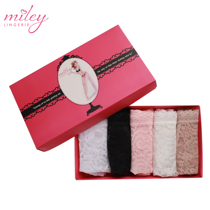 Combo 5 Quần Lót Nữ Ren Hoa Elegant Miley Lingerie FLS-03