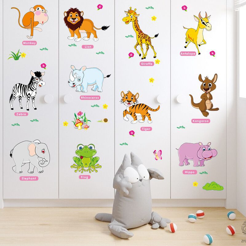Mua Decal dán tường dán kính Các con vật bằng tiếng anh cho bé AM9215 tại HKT Home Shopping Mua Decal dán tường dán kính Các con vật bằng tiếng anh cho bé AM9215 tại HKT Home Shopping