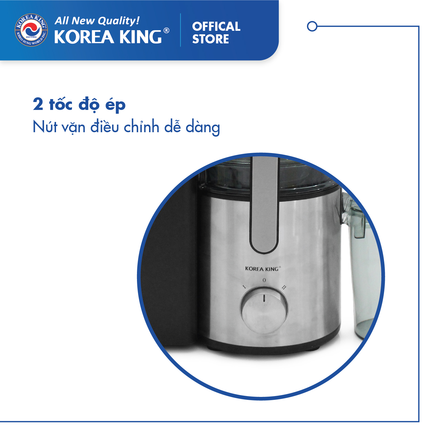 Máy ép trái cây Korea King PJ-800BS ( Hàng chính hãng )