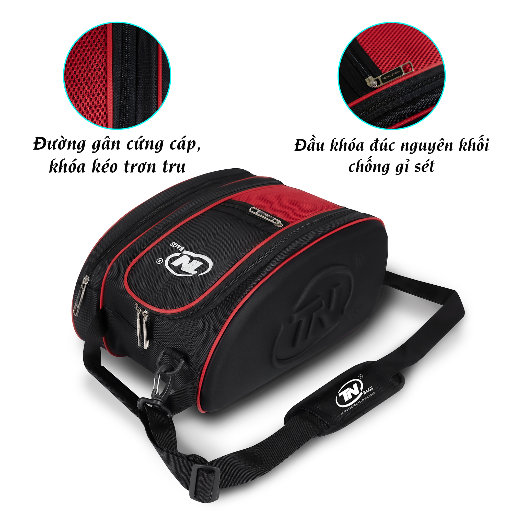 Túi đựng giày thể thao, túi đựng giày đá bóng TN Bags cho nam thiết kế 2 ngăn chống thấm nước tốt TN.B 9001