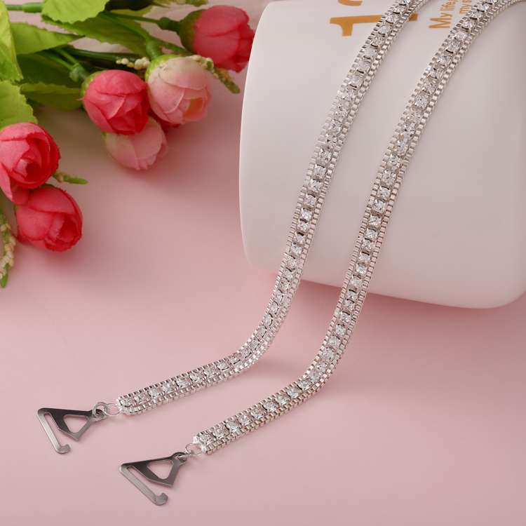 Dây áo ngực bra cho váy quây áo cưới áo rộng cổ chất liệu kim loại đính đá cao cấp thời trang DA02 Dây Áo Ngực Bra Cho Váy Quây Áo Cưới Áo Rộng Cổ Chất Liệu Kim Loại Đính Đá Cao Cấp Thời Trang Da02