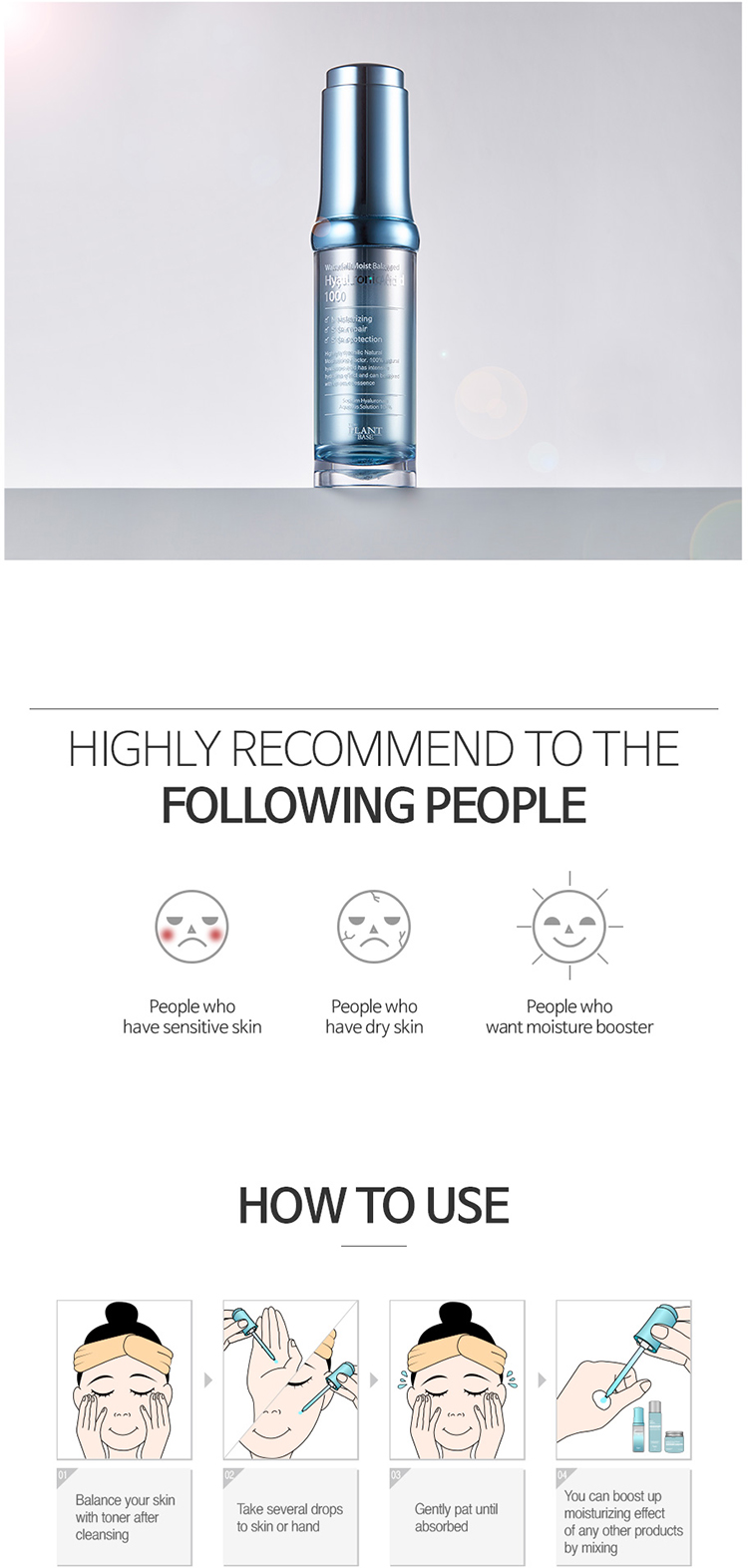 Serum Cấp Ẩm Giúp Da Mịn Màng Tươi Trẻ Waterfall Moist Balanced Hyaluronic Acid 100