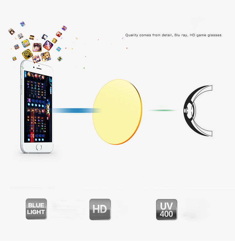 Gameking E-sports anti-radiation glasses anti-blue light men and women business sports computer mirror