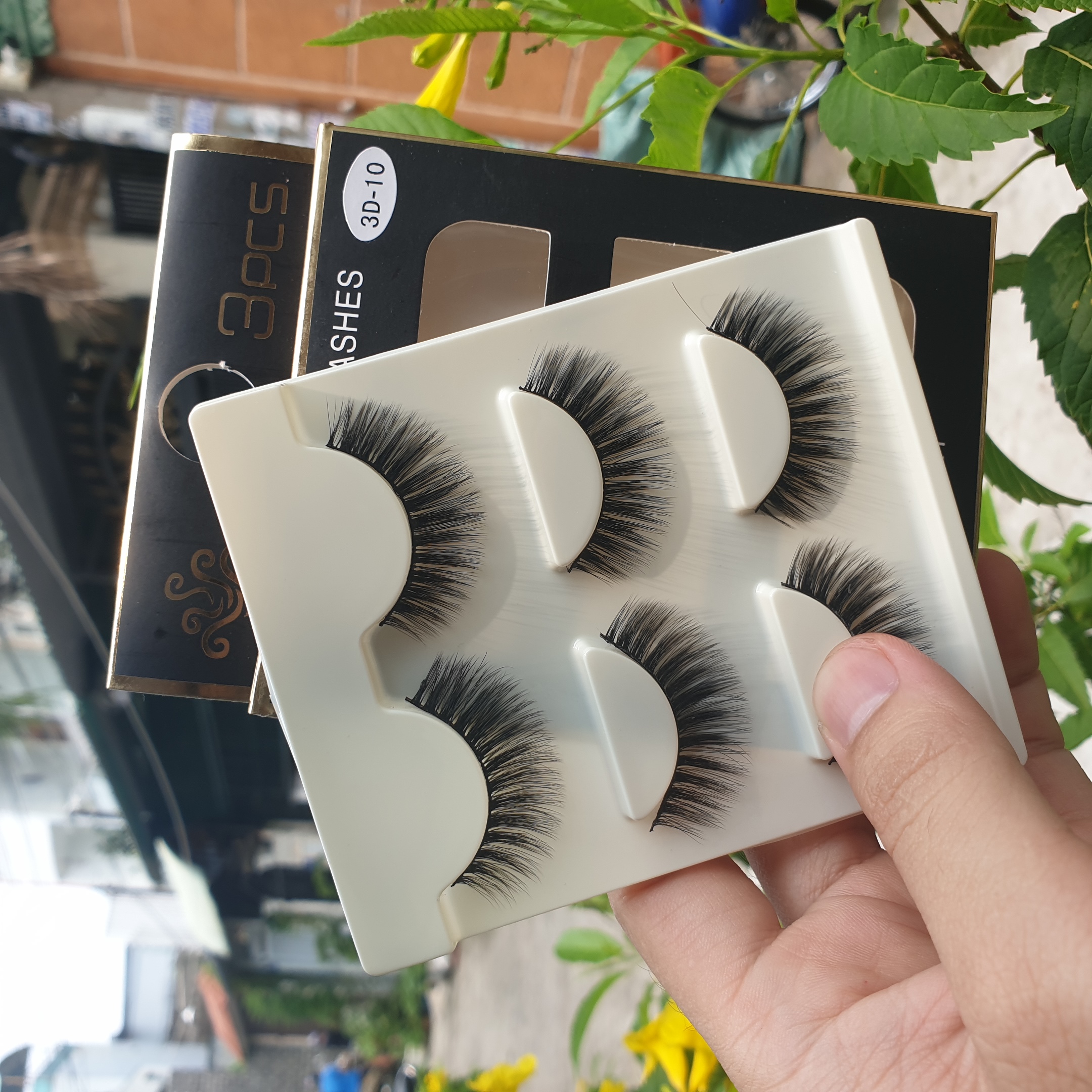 Lông mi giả lông chồn 3 Fashion Eyelashes 3 Faux-Cils 3D 1 bộ 3 cặp