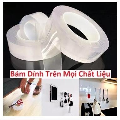 Cuộn Băng Dính Trong Suốt 2 Mặt, Băng Keo Đa Năng, Sử Dụng Dính Đồ Vật Trong Nhà, Có Thể Tái Sử Dụng, Tiện Dụng Trong Gia Đình- TakyHome 6005