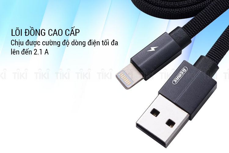 Cáp Remax Kerolla Sạc Cho iPhone/iPad (Đen)